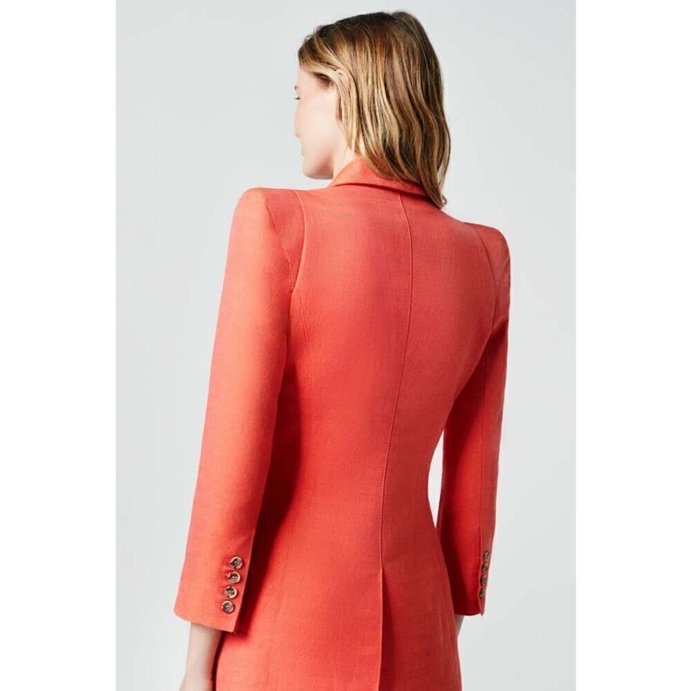 Smythe Cropped Slv Pagoda Blazer in Watermelon Small (US6) - Picture 3 of 11